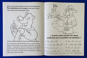 Spanish Practice Fire Safety coloring and activity book for children