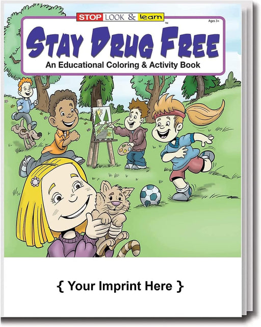 Stay Drug Free - Bulk Coloring & Activity Books (250+) - Add Your Imprint