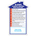 Steps to Protect Your Home - House Shaped Magnet - 3.75"x6.125" - (Min Qty 100) - FREE Customization