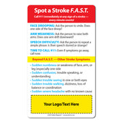 FAST Stroke Signs – Custom Safety Magnets® – 3 x 5 – Minimum 100