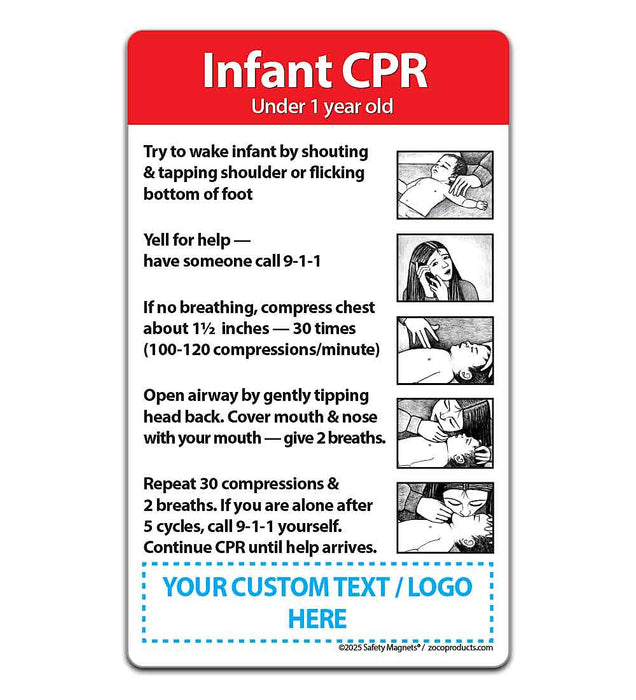 ZoCo - Infant CPR Magnets - Custom Safety Magnets