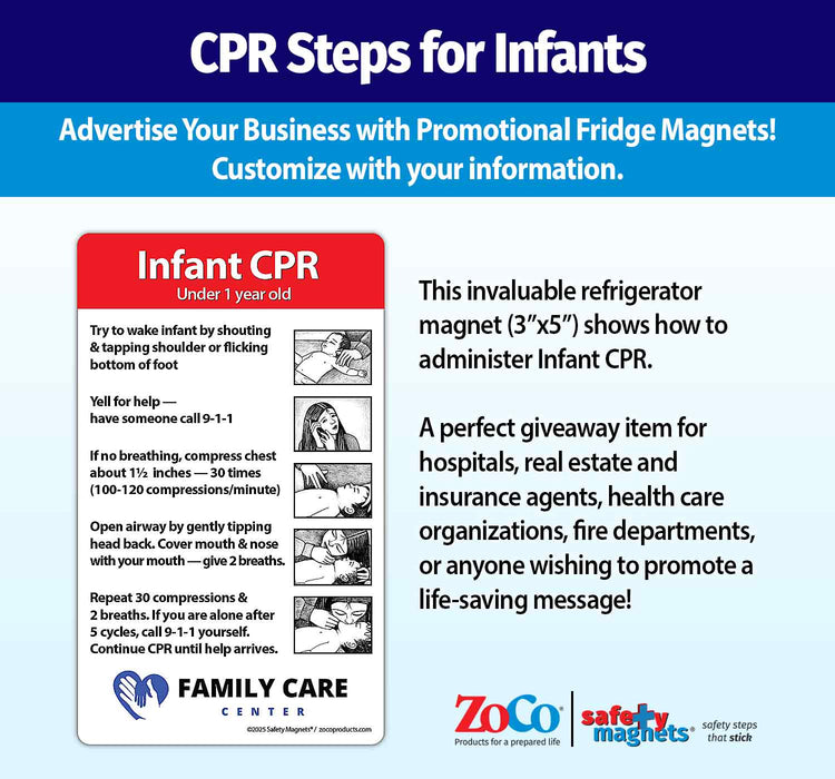 ZoCo - Infant CPR Magnets - Custom Safety Magnets