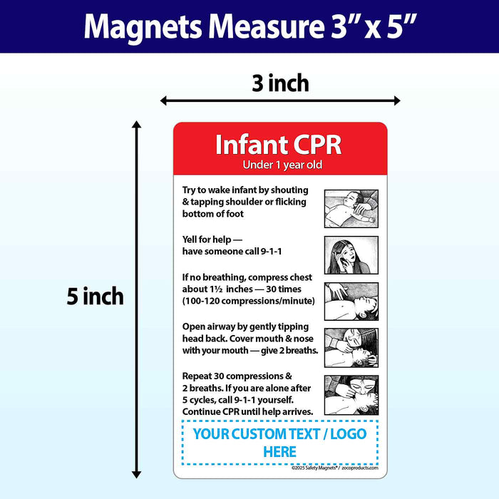 ZoCo - Infant CPR Magnets - Custom Safety Magnets