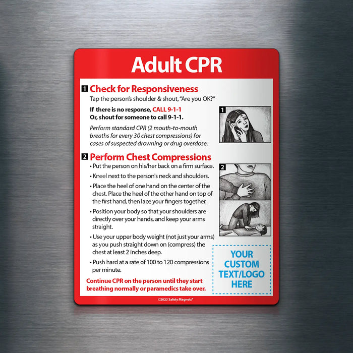 Adult CPR - Magnets - (Min.Qty 100)