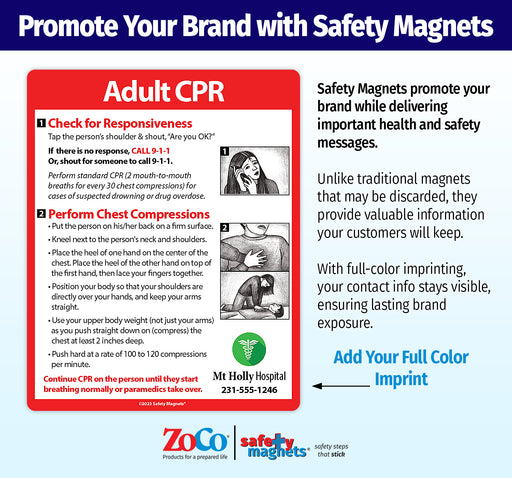 ZoCo - Adult CPR Safety Magnets