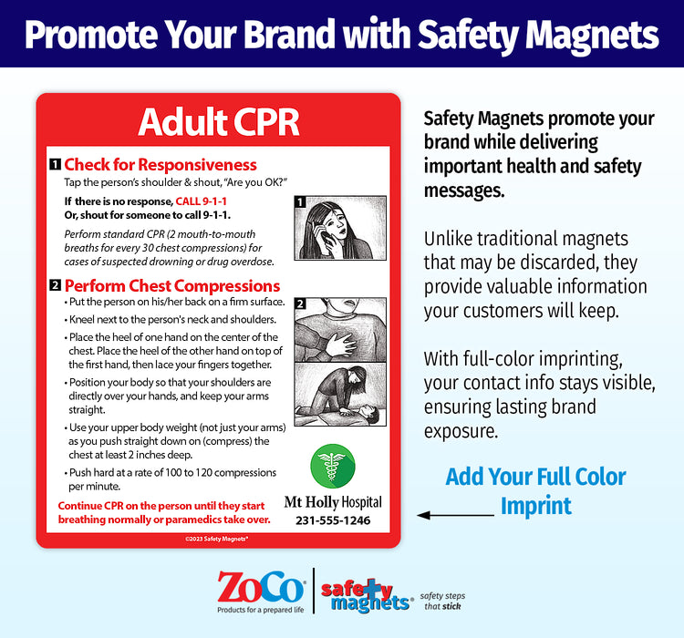 ZoCo - Adult CPR Safety Magnets