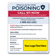 Poisoning First Aid – Custom Safety Magnets – 4 × 5 – Minimum 100