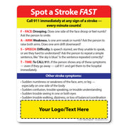 FAST Stroke Signs — Custom Safety Magnets — 4 × 5 — Minimum 100