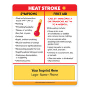 Heat Stroke Symptoms & First Aid — Custom Safety Magnets — 4 × 5 — Minimum 100