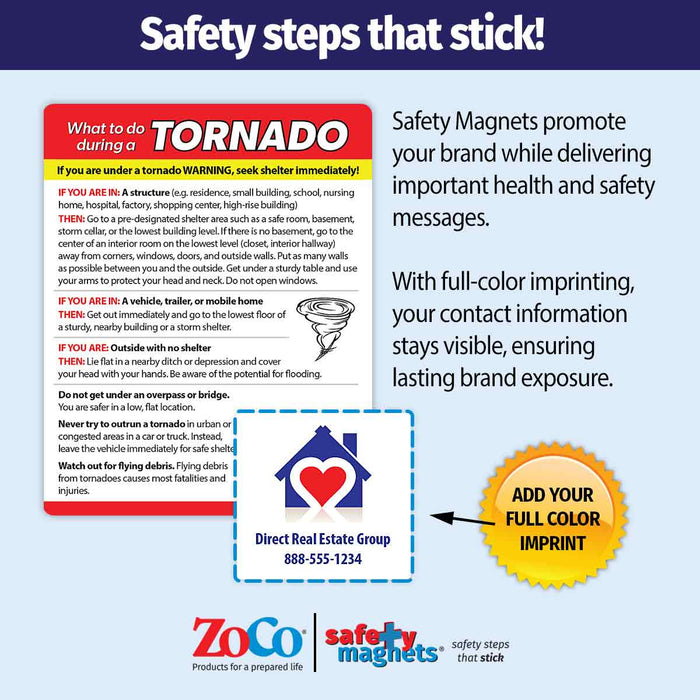 ZoCo - What to Do During a Tornado Magnets