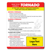Tornado Safety — Custom Safety Magnets — 4 × 5 — Minimum 100