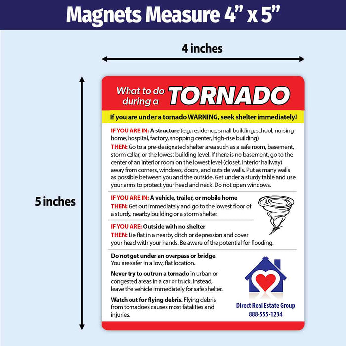 ZoCo - What to Do During a Tornado Magnets