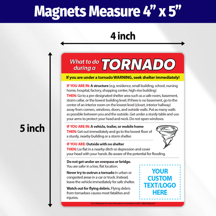 ZoCo - What to Do During a Tornado Safety Magnets