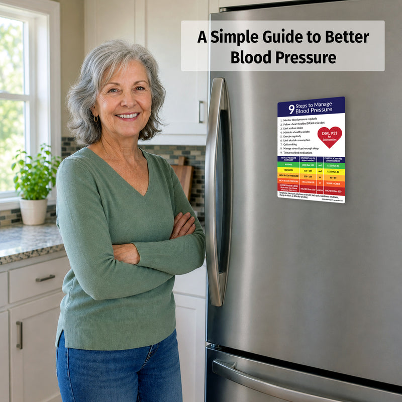 Easy reference for understanding blood pressure readings.