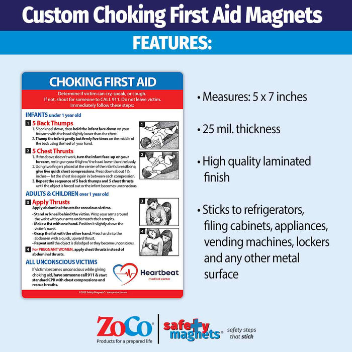 Choking First Aid for Infant, Child, & Adult - Safety Magnets®