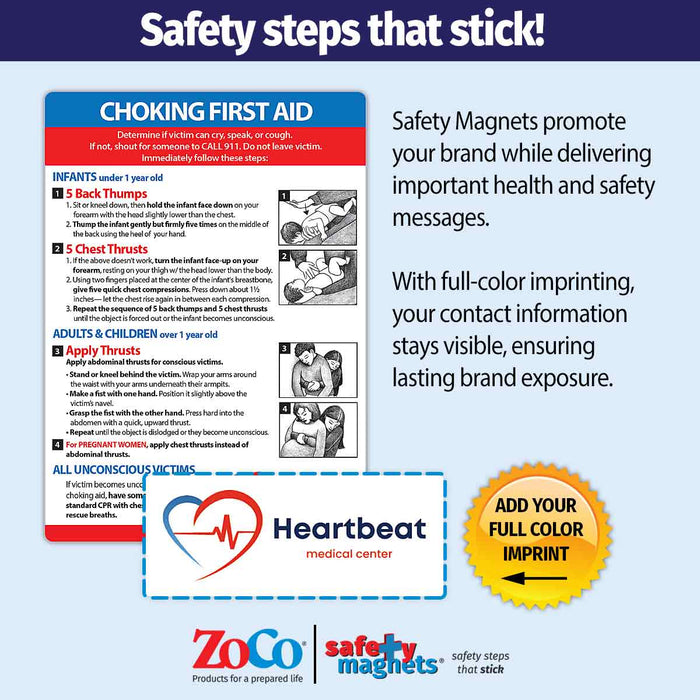 Choking First Aid for Infant, Child, & Adult - Safety Magnets®