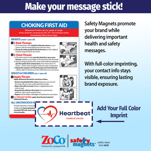 ZoCo - Choking First Aid Custom Safety Magnets