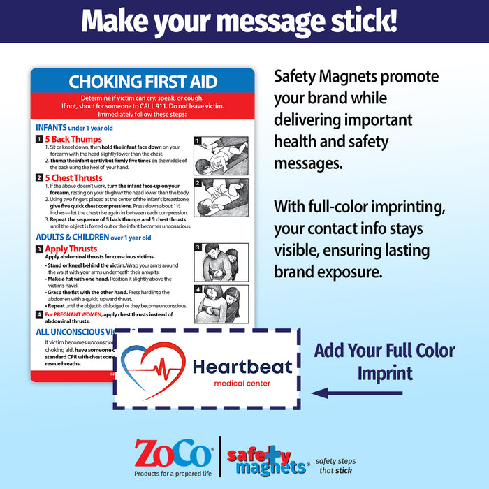 ZoCo - Choking First Aid Custom Safety Magnets