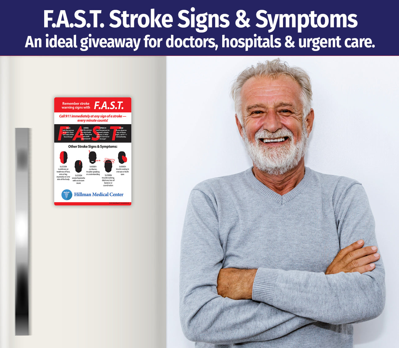 FAST Stroke Warning Signs Promotional Fridge Magnets — ZoCo Products