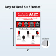 5 x 7 FAST stroke warning signs Safety Magnet
