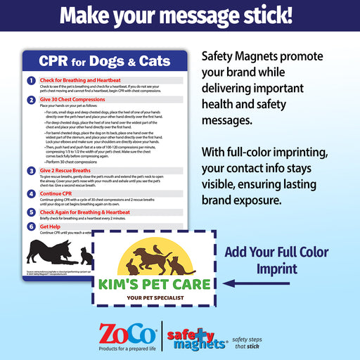 ZoCo - CPR for Dogs & Cats - Custom Safety Magnets 