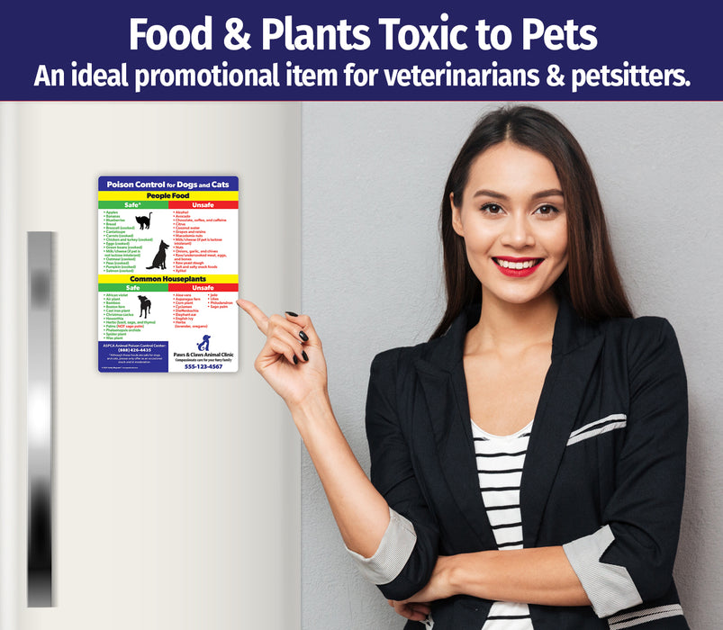 ZoCo - Foods and Plants Toxic to Dogs and Cats - Custom Safety Magnets