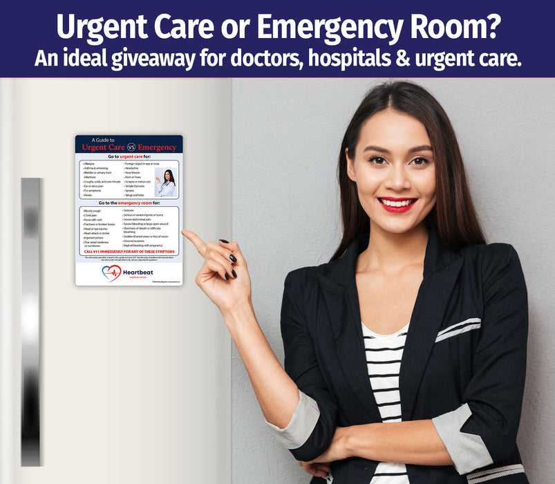 ZoCo - Guide to Urgent Care vs Emergency Room - Custom Safety Magnets