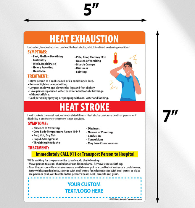 Heatstroke Safety Custom Magnets by ZoCo Products