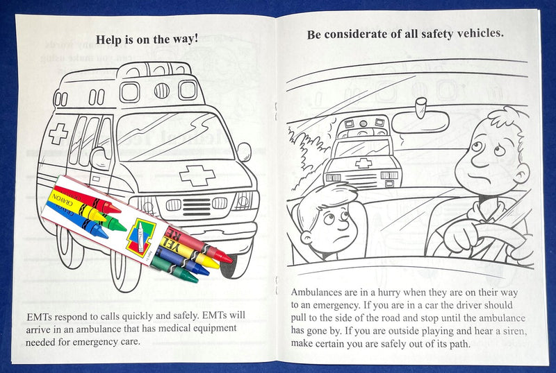 Kids EMT coloring book for EMS and community outreach programs