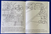 Traffic signal safety coloring activity for children