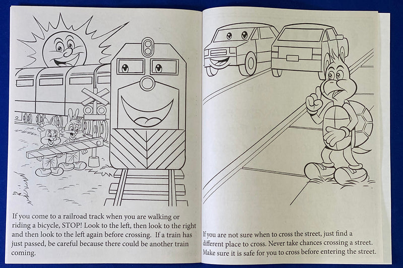 Traffic signal safety coloring activity for children