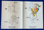 Fun With the Alphabet coloring book inside pages for kids
