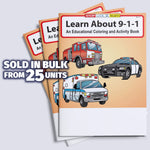 Learn About 911 - Kids Coloring & Activity Books - 8" x 10.5"