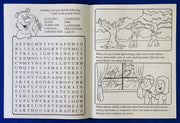 Inside pages of Natural Disaster Safety kids coloring and activity book