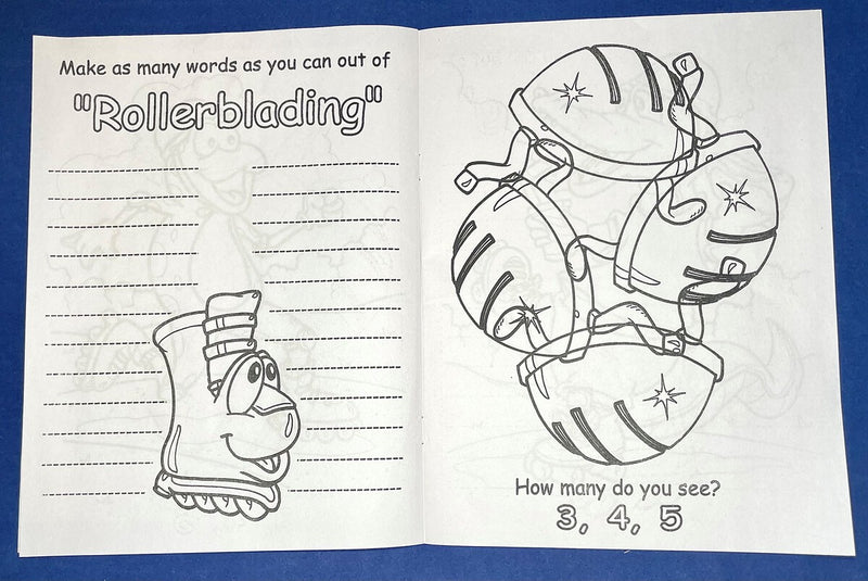 Inside pages of Fun to Color kids coloring and activity book