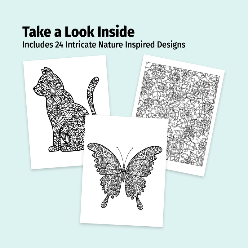 NATURE - Adult Stress Relieving Coloring Books in Bulk