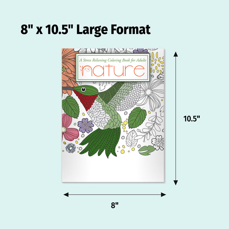 NATURE - Adult Stress Relieving Coloring Books in Bulk