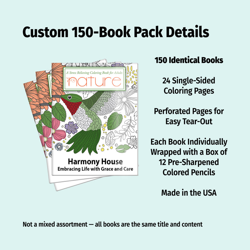 NATURE - Adult Stress Relieving Coloring Books in Bulk