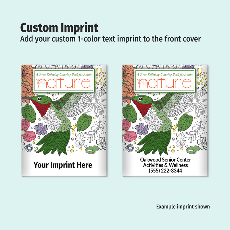 NATURE - Adult Stress Relieving Coloring Books in Bulk