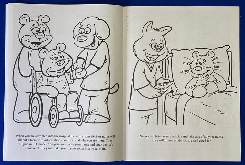 Hospital Visit Custom Coloring Books for Kids - Bulk Packs
