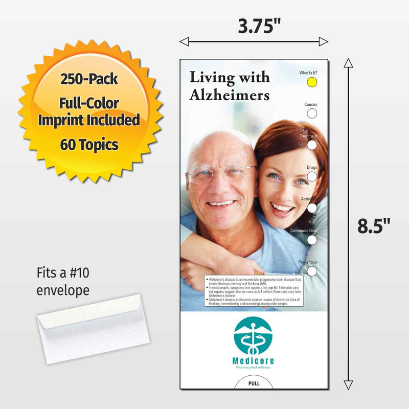 Living with Alzheimer’s Custom Slide Charts - 3.75 x 8.5 - Min Qty 250
