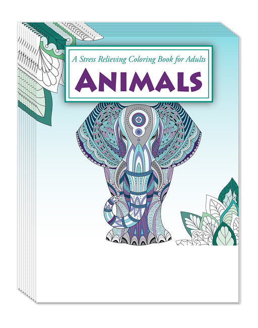 ZoCo - Adult Stress Relieving Coloring Books: ANIMALS