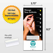Manage Your Arthritis Custom Slide Charts - 3.75 x 8.5 - Min Qty 250