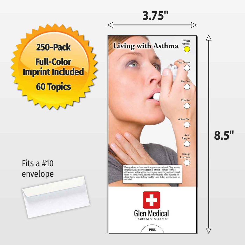 Living with Asthma Custom Slide Charts - 3.75 x 8.5 - Min Qty 250