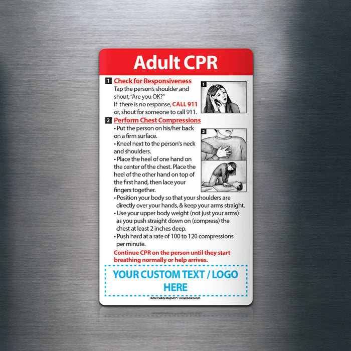 Adult CPR - Magnets - (Min Qty 100)