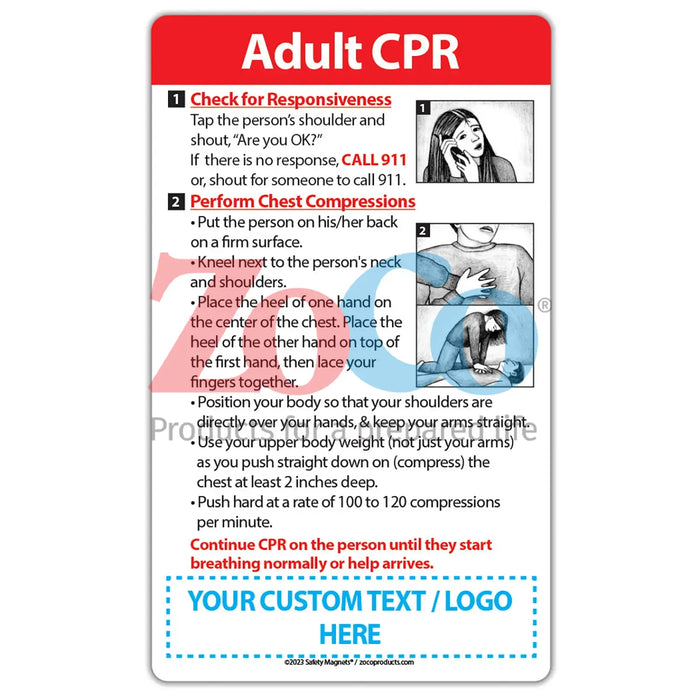 Adult CPR - Magnets - (Min Qty 100)