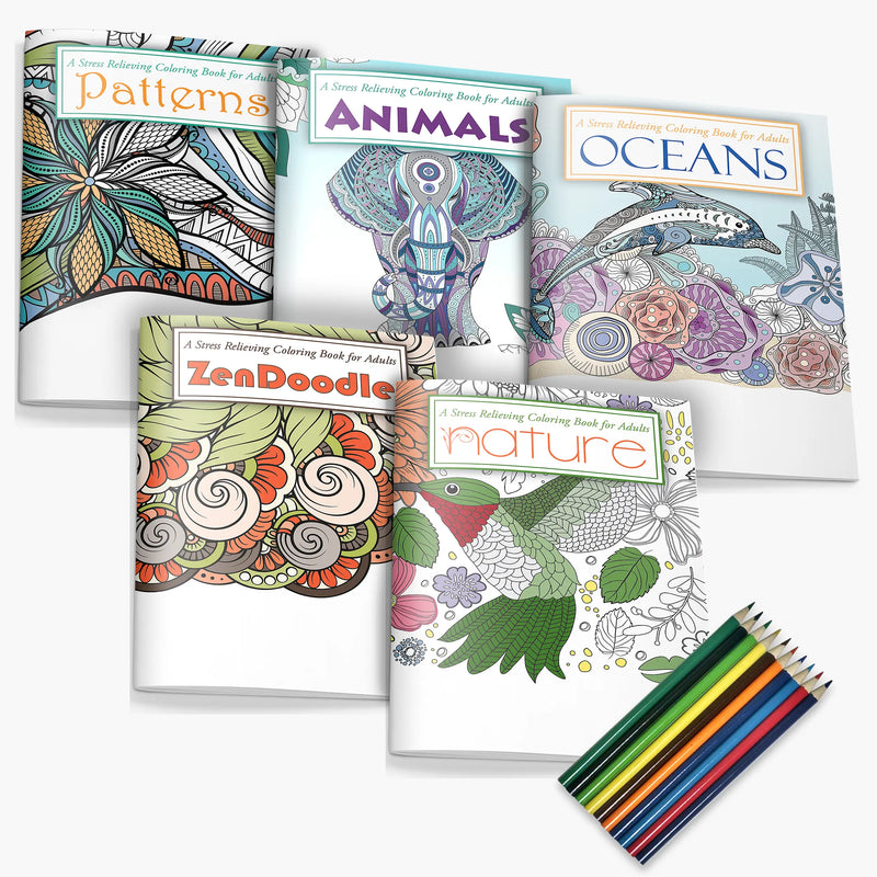 stress relief coloring books