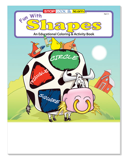 25 Pack - Fun With Shapes Kid's Educational Coloring & Activity Books