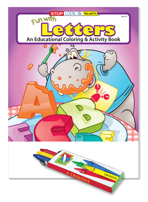 25 Pack - Fun with Letters Kid's Educational Coloring & Activity Books
