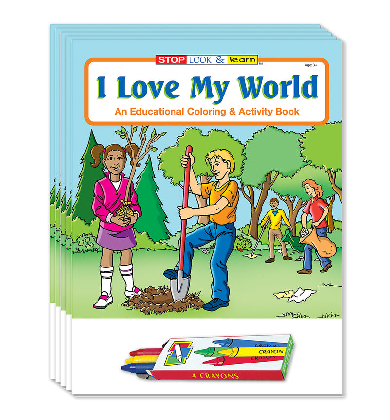 I Love My World - Kids Coloring & Activity Books - 8" x 10.5"